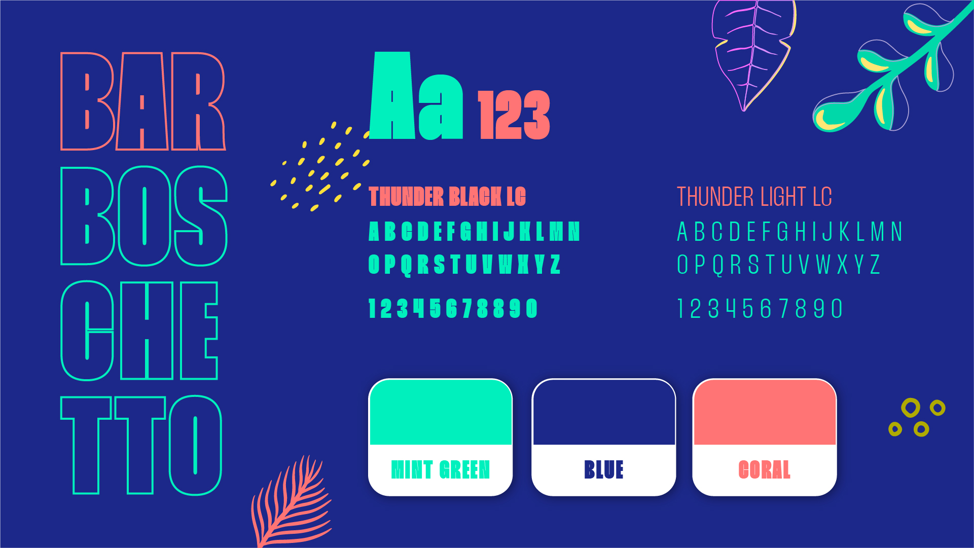 Branding Bar Boschetto: logo, font e palette cromatica ispirata al bosco, progetto di identità visiva a Varazze.